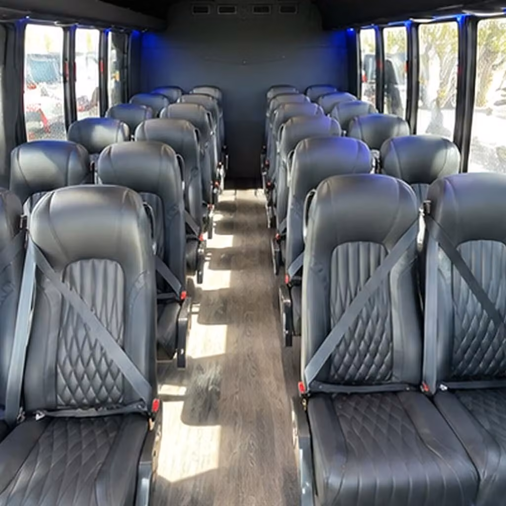 28 passenger minibus inside
