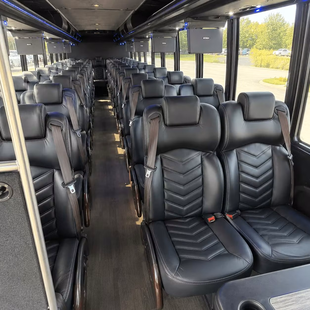28 passenger minibus interior