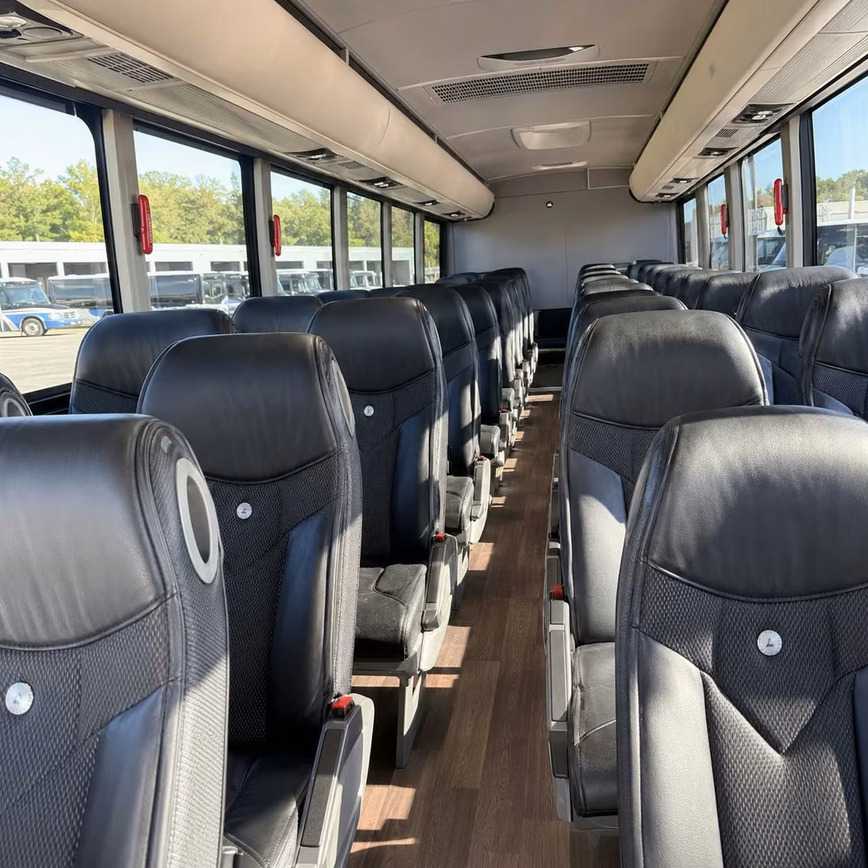 gainesville charter bus rental interior